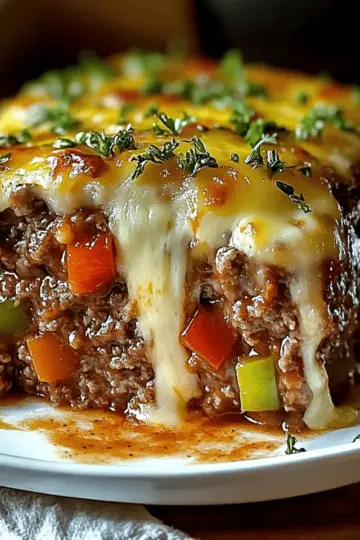 Philly Cheesesteak Meatloaf konlnb