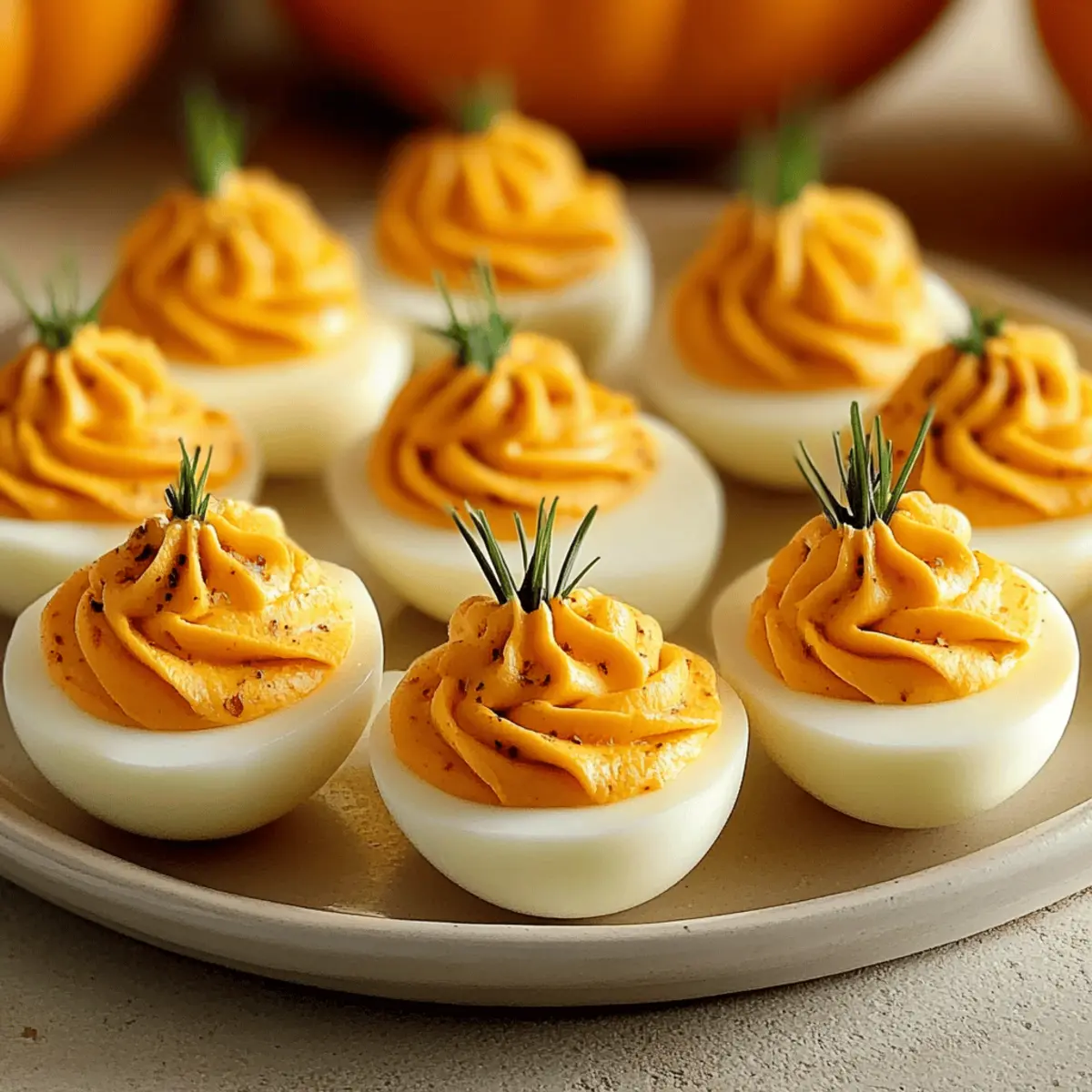 Pumpkin Patch Deviled Eggs khgluk