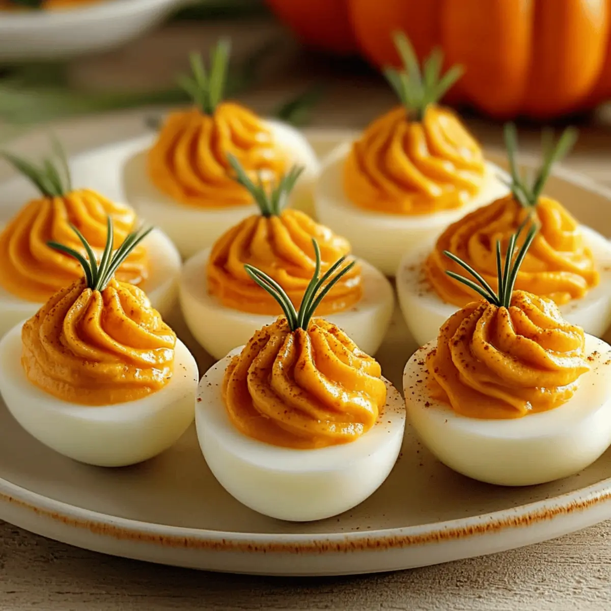 Pumpkin Patch Deviled Eggs zjee36