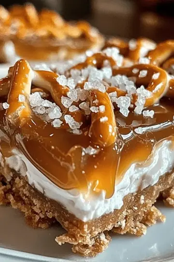 Salted Caramel Pretzel Bars