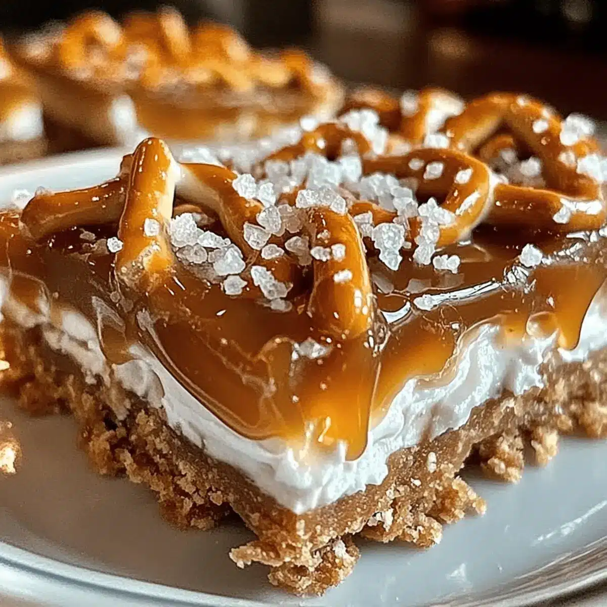 Salted Caramel Pretzel Bars