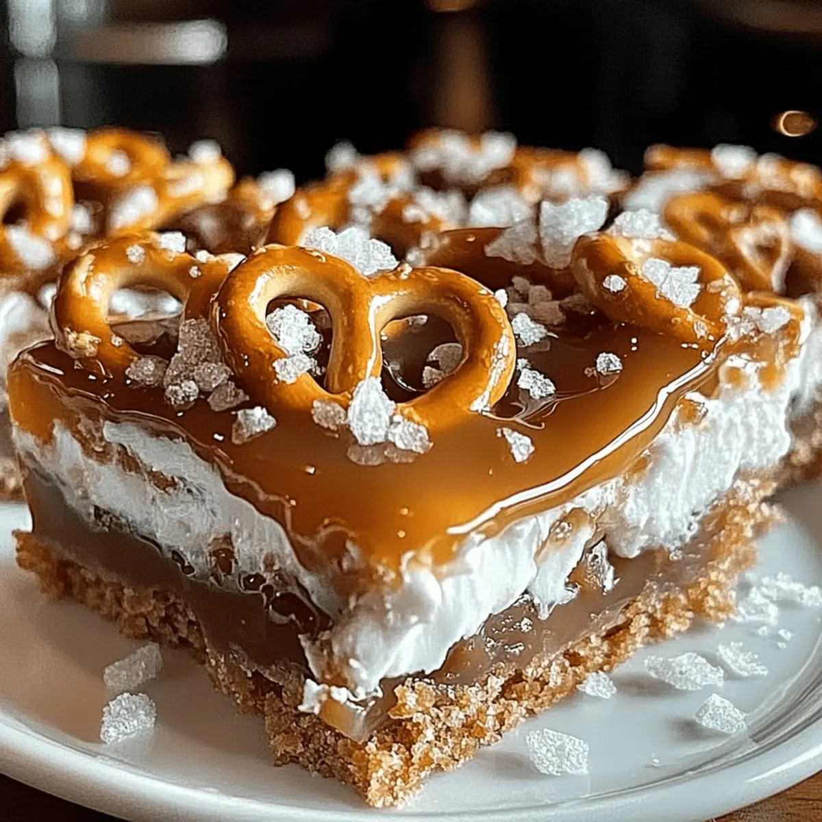 Salted Caramel Pretzel Bars sivghz