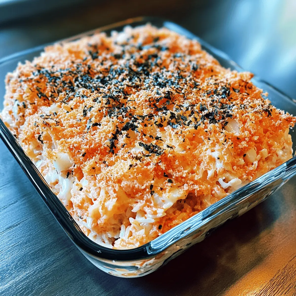 Spicy Tuna Creamy Crab Sushi Bake kcftuf