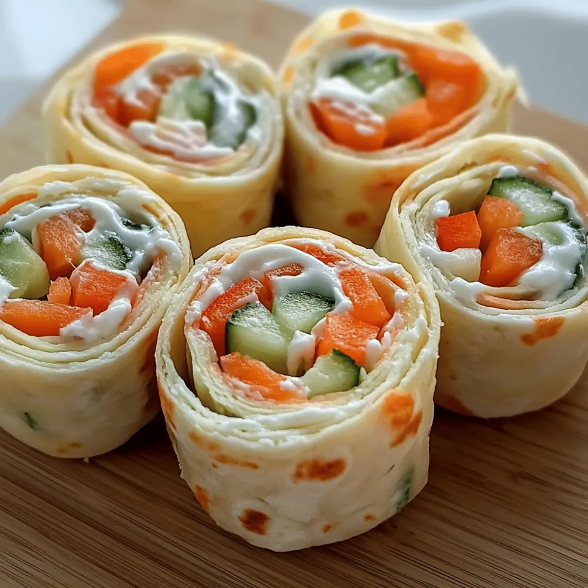 Vegetable Tortilla Roll Ups j5feow