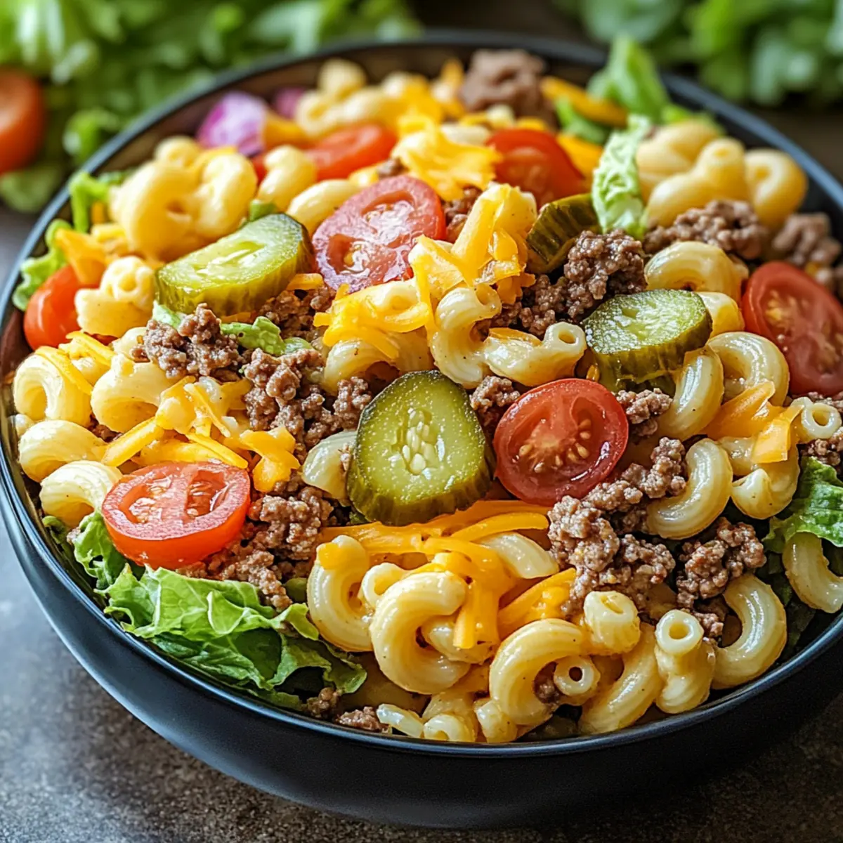 Big Mac Pasta Salad