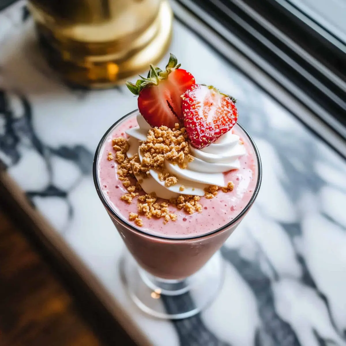 Strawberry Shortcake Protein Smoothie