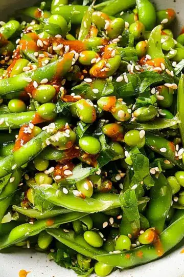 Chili Crisp Snap Pea Salad
