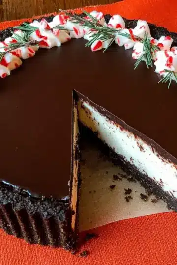 Dark Chocolate Peppermint Mousse Tart
