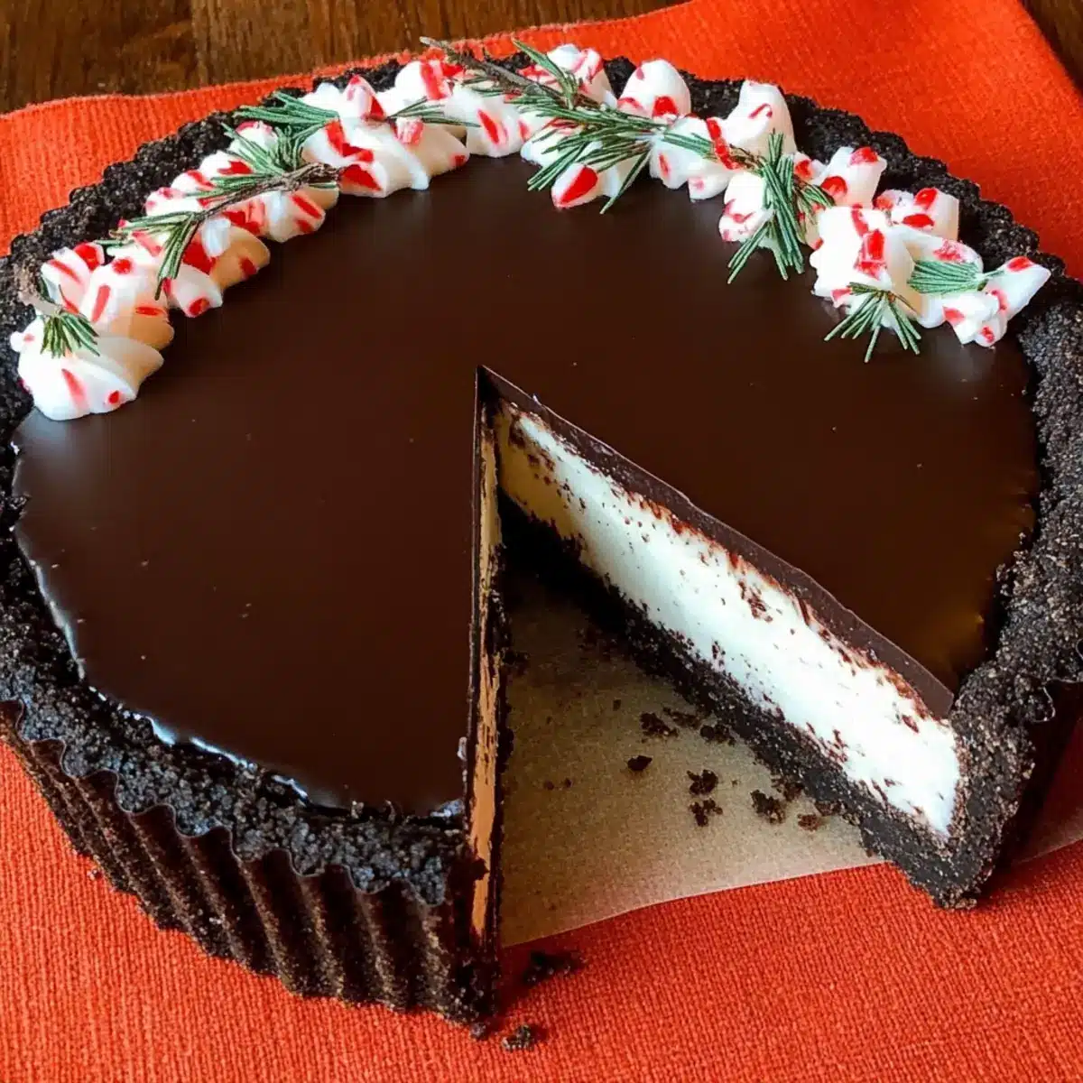 Decadent Dark Chocolate Peppermint Mousse Tart Bliss 4 Dark Chocolate Peppermint Mousse Tart