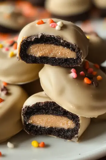 Peanut Butter Dipped Oreos