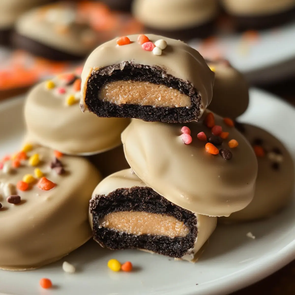 Peanut Butter Dipped Oreos