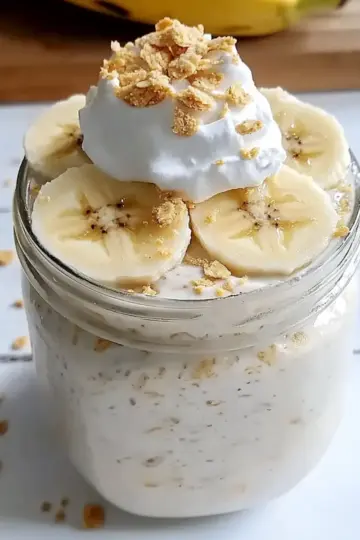 Banana Cream Pie Overnight Oats