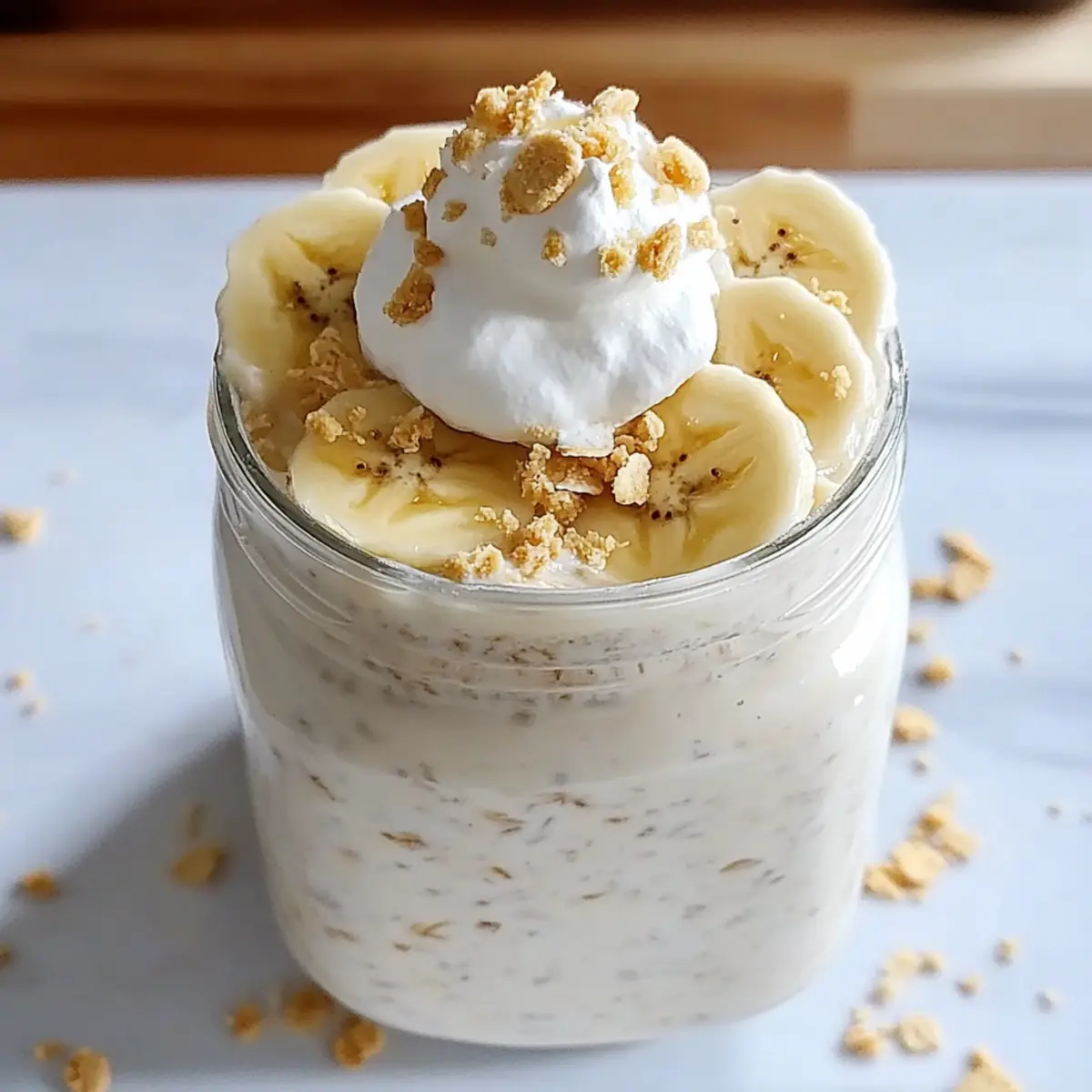 Banana Cream Pie Overnight Oats jlproo