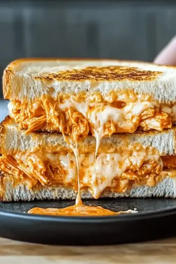 Buffalo Chicken Grilled Cheese Sandwich