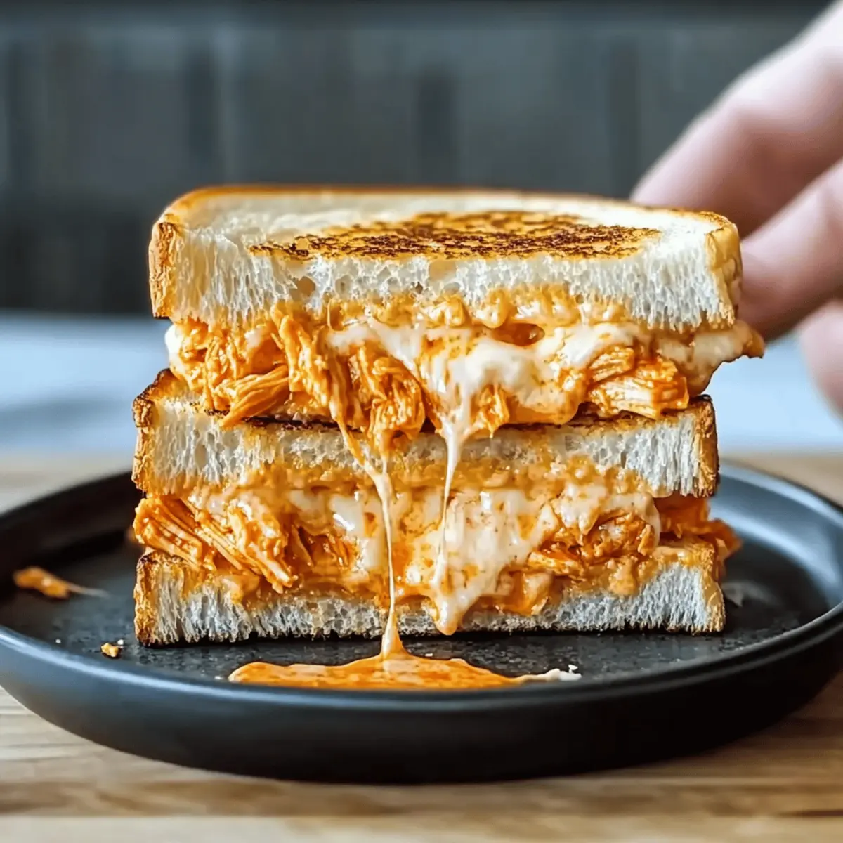 Buffalo Chicken Grilled Cheese Sandwich