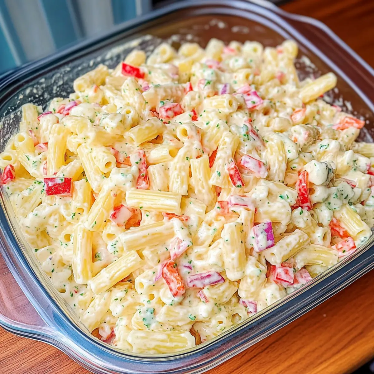 Irresistible Cheddar Sour Cream Macaroni Salad for Picnics