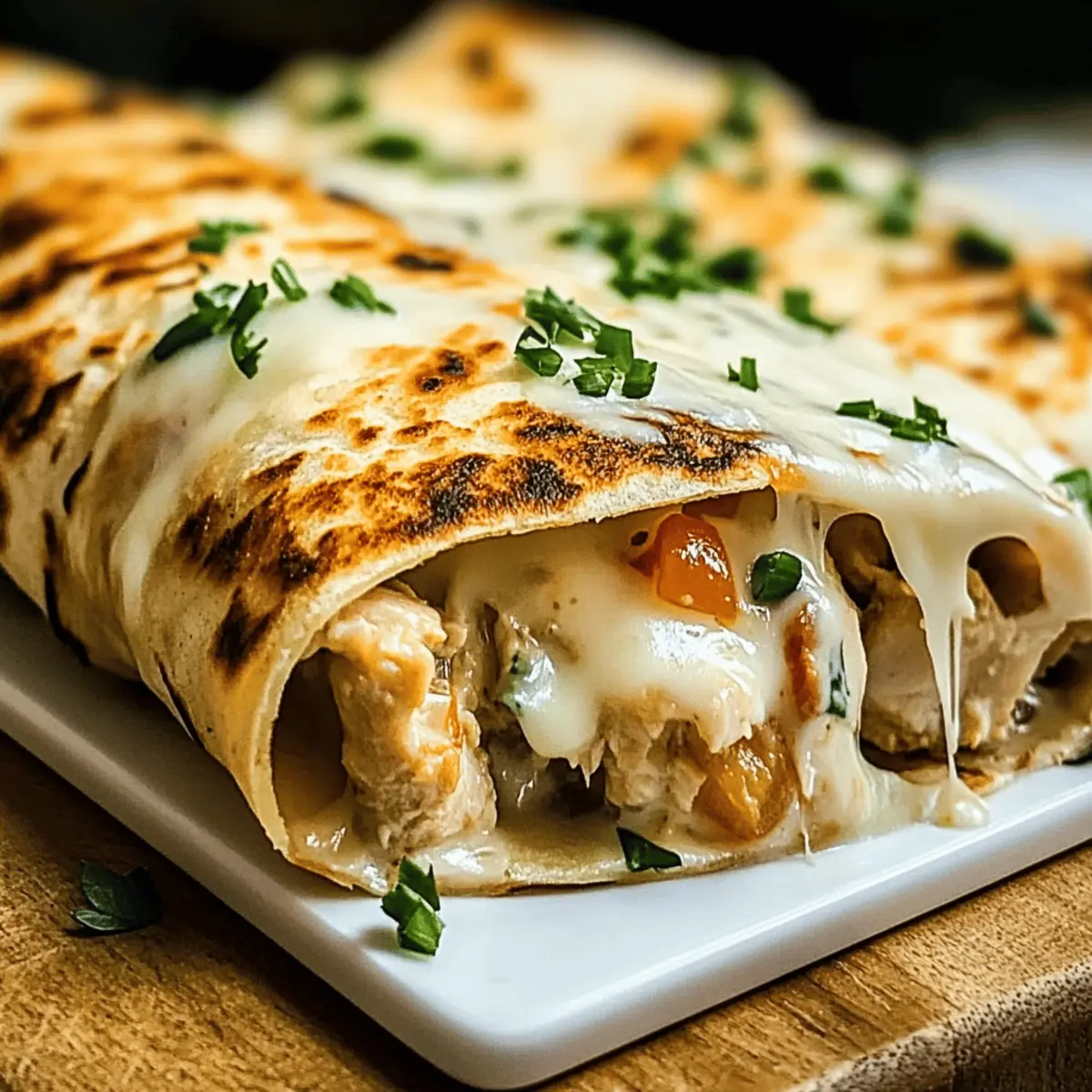 Cheesy Garlic Chicken Wraps: Flavorful Comfort in Every Bite 2 Cheesy Garlic Chicken Wraps lulspw