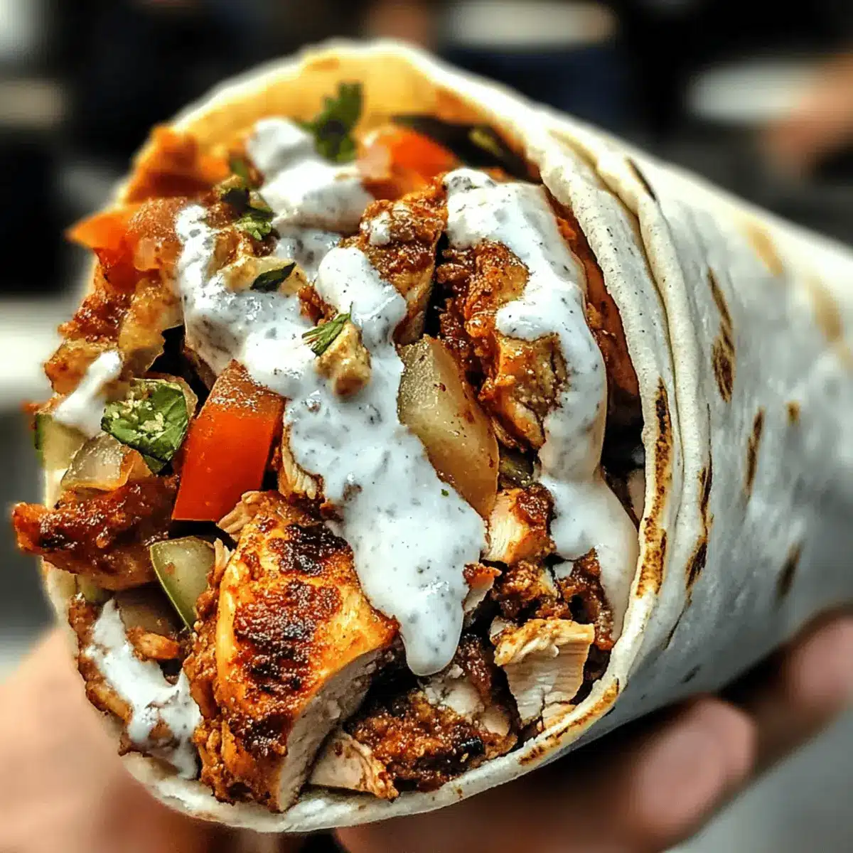 Savor Homemade Chicken Shawarma with Creamy Garlic Sauce 1 Chicken Shawarma with Creamy Garlic Sauce lrbdbi