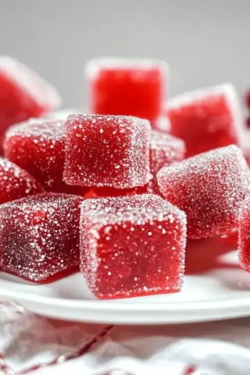 Delicious Homemade Cranberry Jelly Candies for Holiday Cheer 40 Cranberry Jelly Candies
