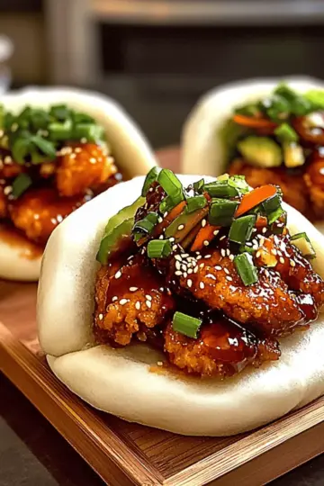 Korean Chicken Bao Buns