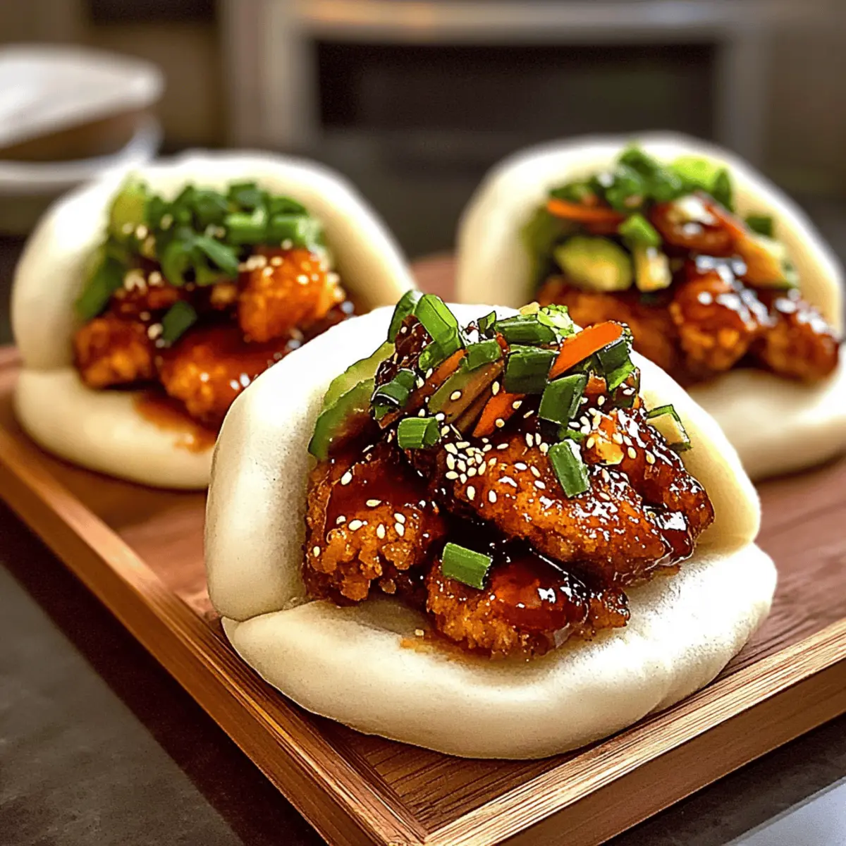 Korean Chicken Bao Buns