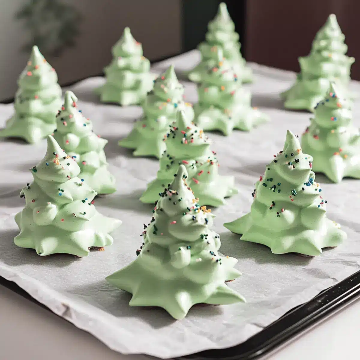 Whip Up Adorable Meringue Christmas Trees for Festive Joy 2