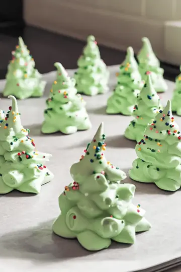 Whip Up Adorable Meringue Christmas Trees for Festive Joy 36 Meringue Christmas Trees