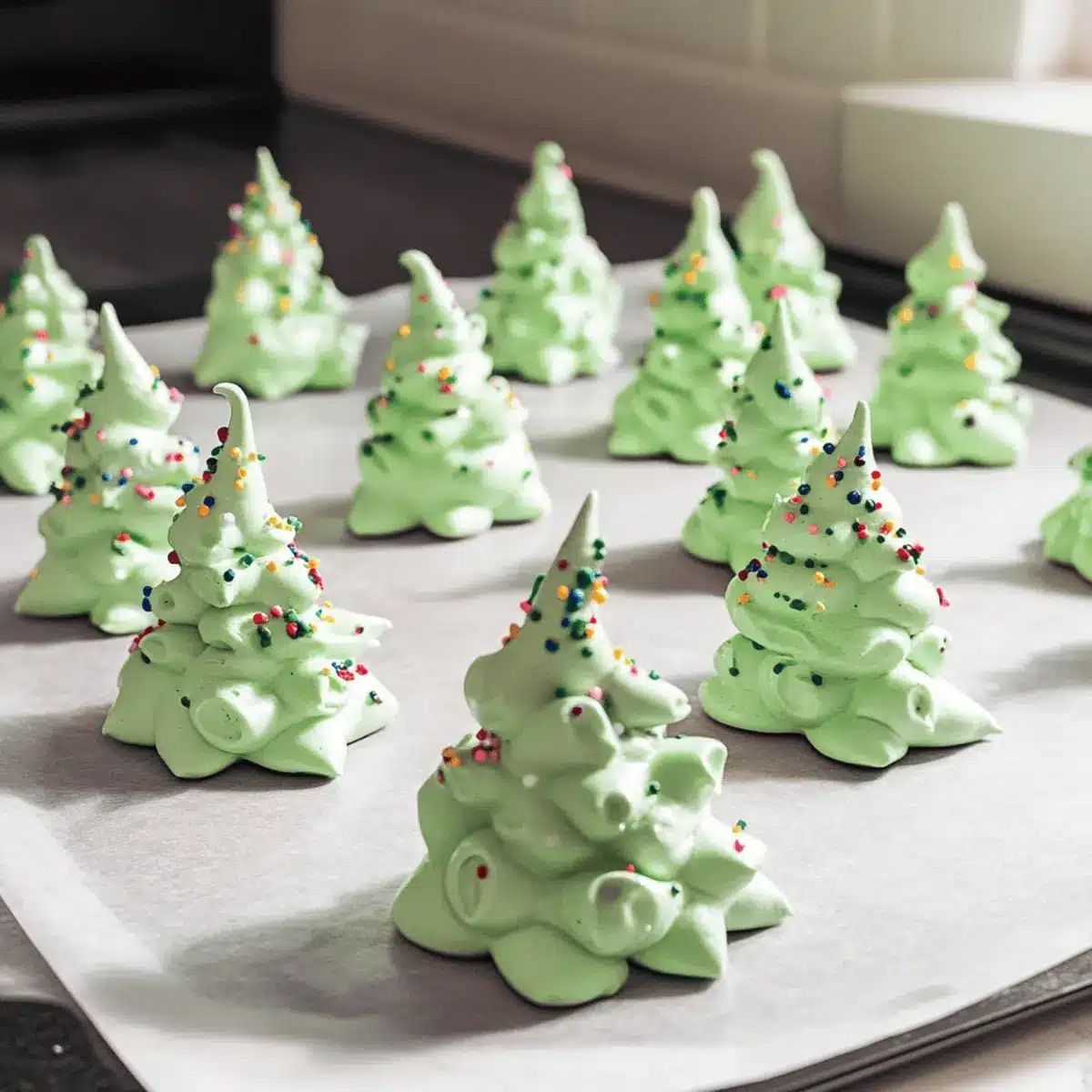 Whip Up Adorable Meringue Christmas Trees for Festive Joy 4 Meringue Christmas Trees
