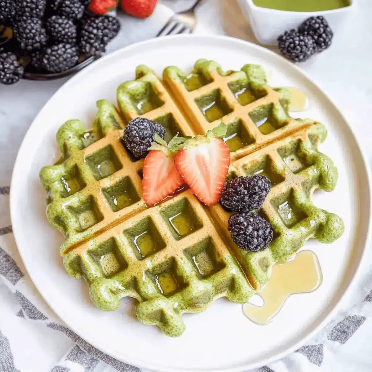 Oatmeal Green Smoothie Waffles That Kids Can't Resist 2 Oatmeal Green Smoothie Waffles w2gmtb