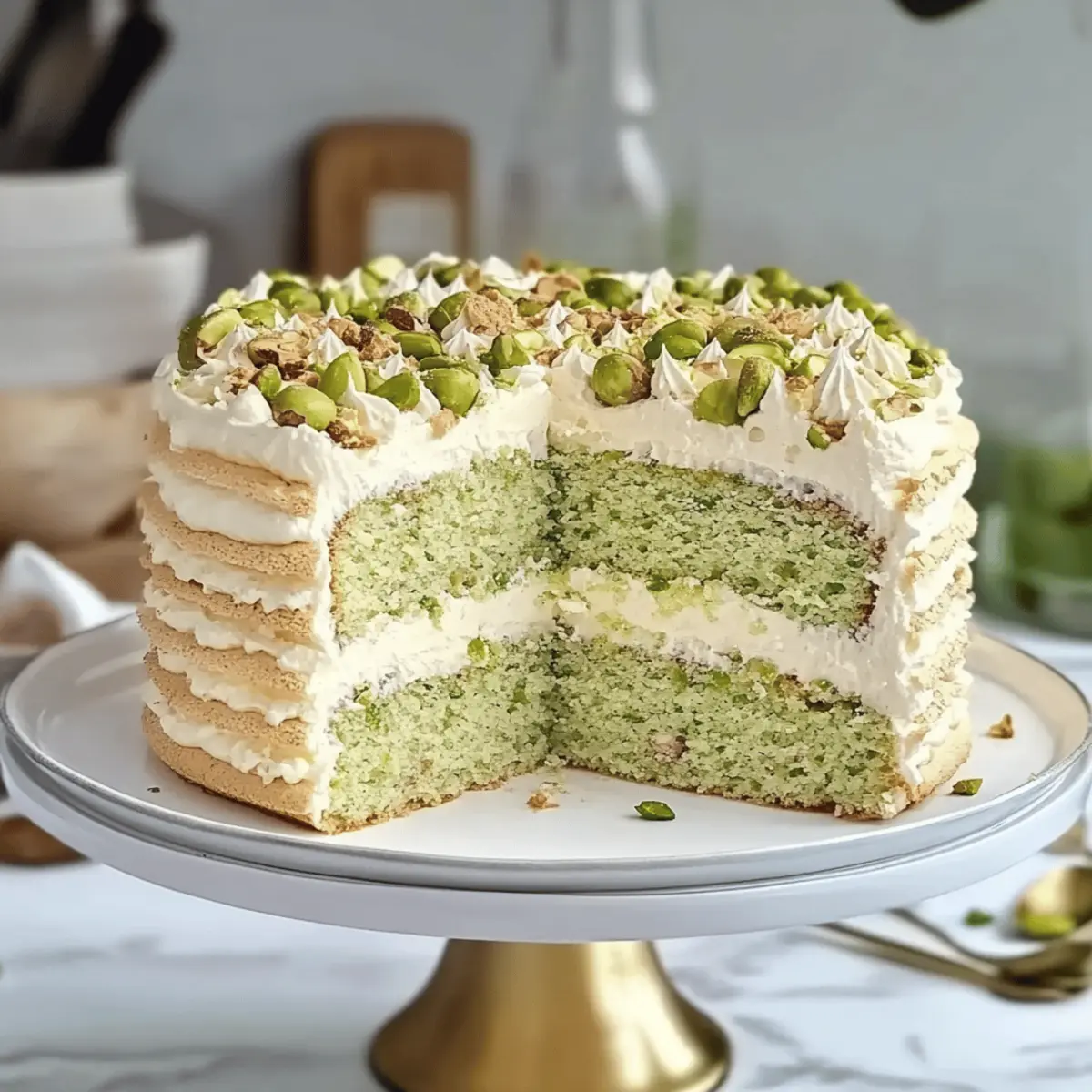 Decadent Pistachio Dacquoise Cake for Your Next Celebration 4 Pistachio Dacquoise Cake