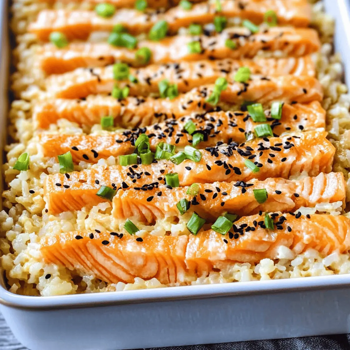 Salmon Sushi Bake jsmceg