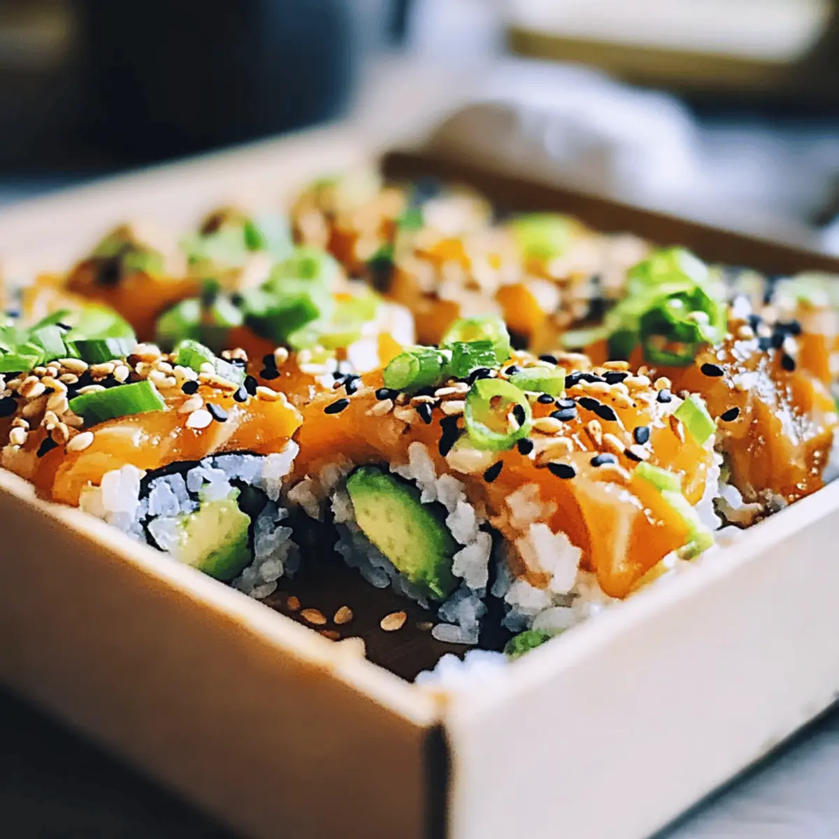 Spicy Salmon Sushi Bake ftigi4