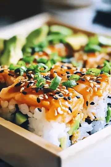 Spicy Salmon Sushi Bake n2hlqi