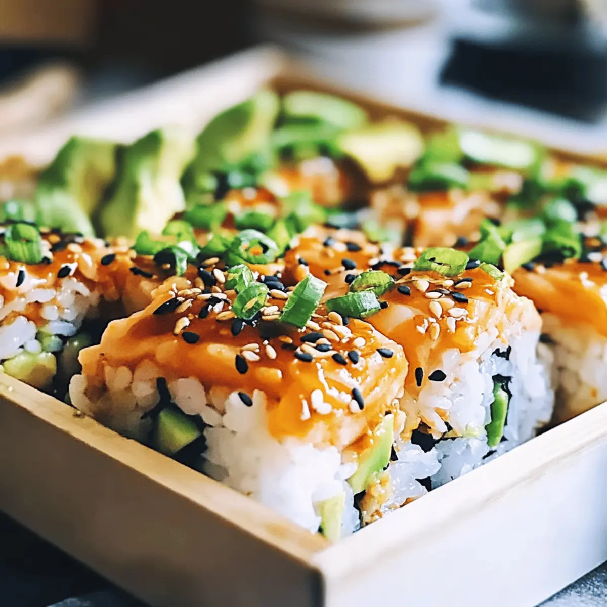 Spicy Salmon Sushi Bake