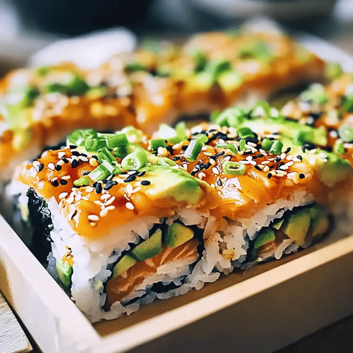 Spicy Salmon Sushi Bake uhnhse