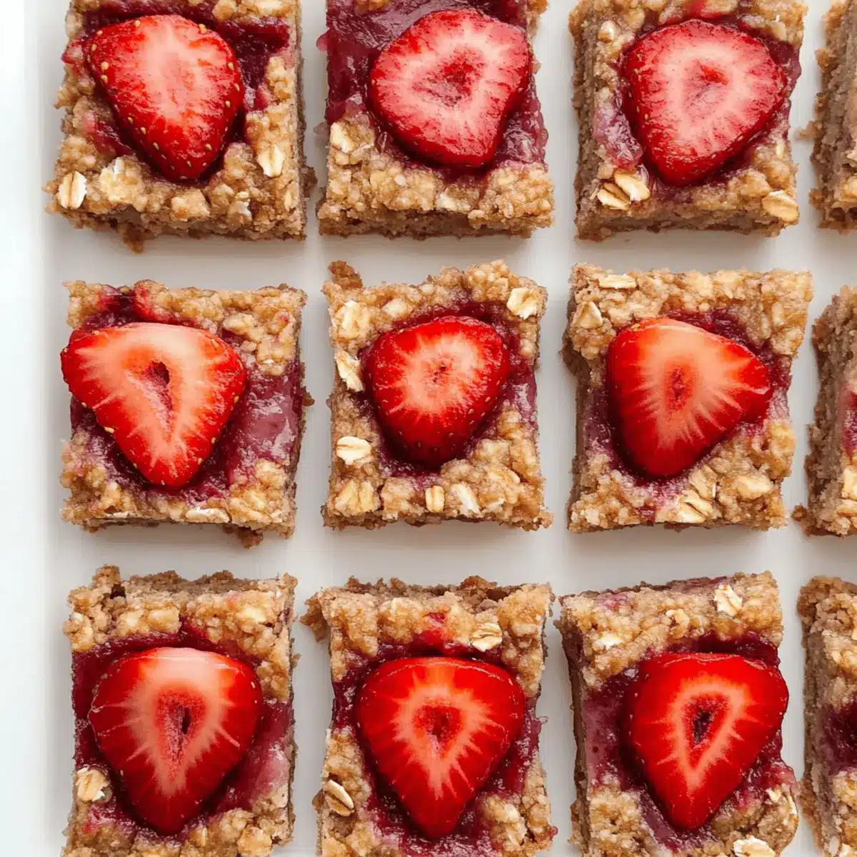 Healthy Strawberry Oatmeal Bars for a Sweet Snack Attack 2
