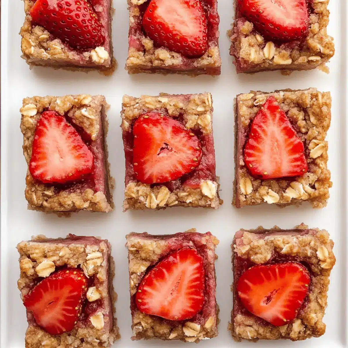 Healthy Strawberry Oatmeal Bars for a Sweet Snack Attack 3 Strawberry Oatmeal Bars vwd7pa