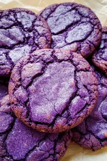 Ube Brownie Cookies