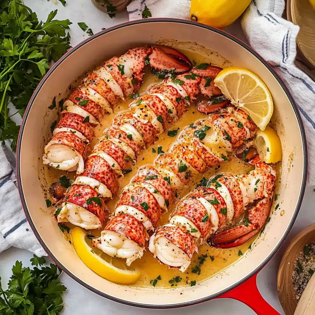 Butter Poached Lobster Tails