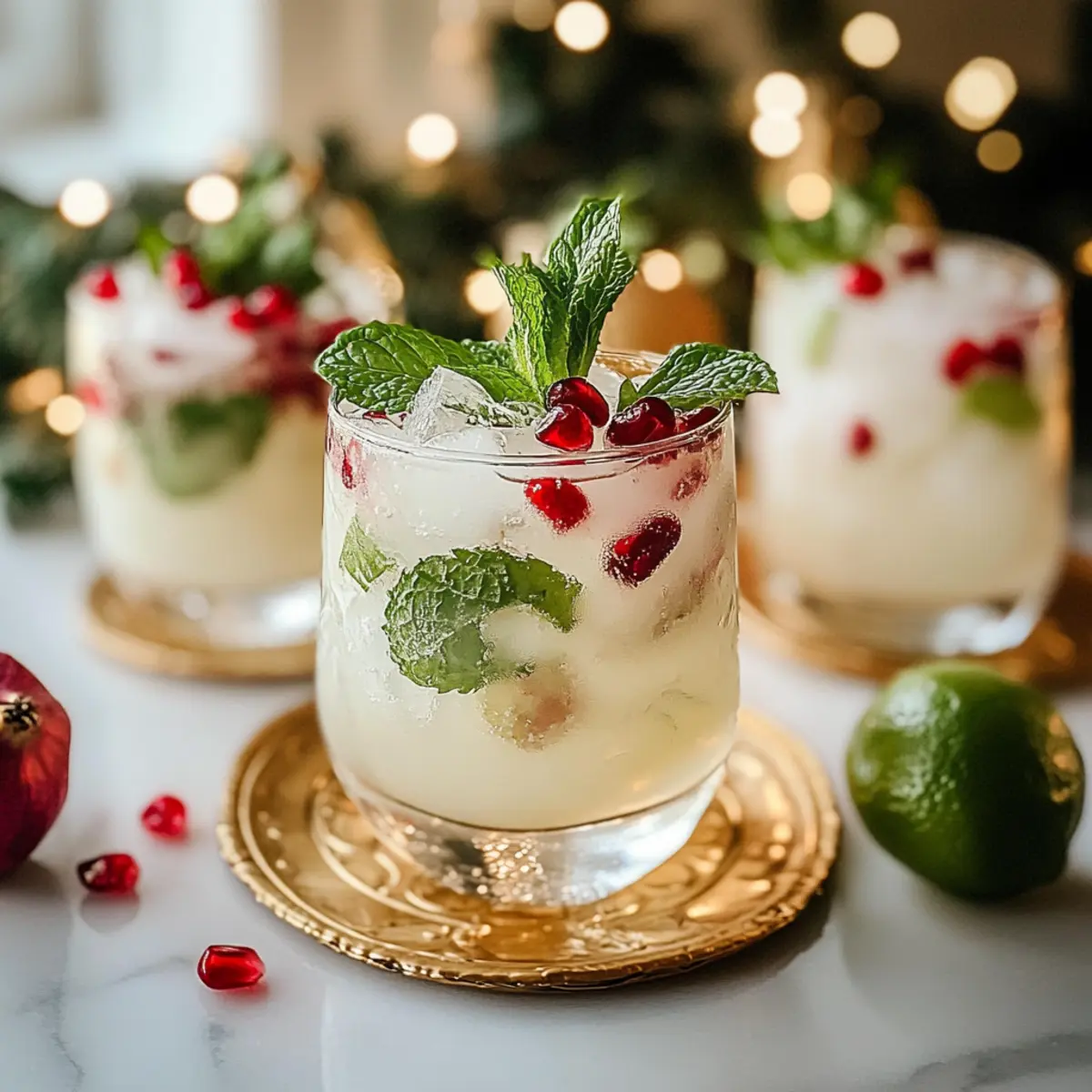 White Christmas Mojitos