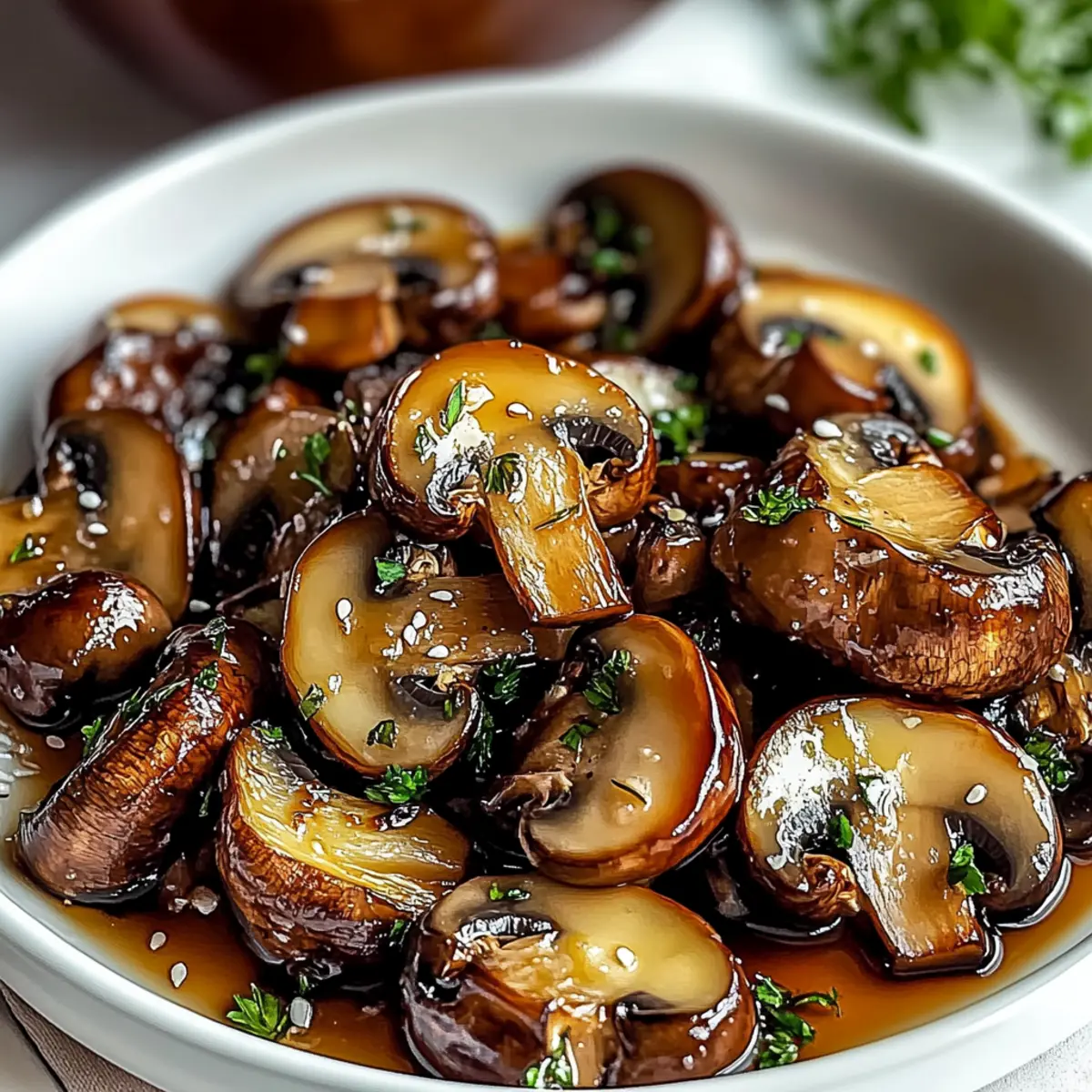 Mushrooms with Soy Sauce & Honey