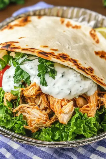 Slow Cooker Chicken Shawarma