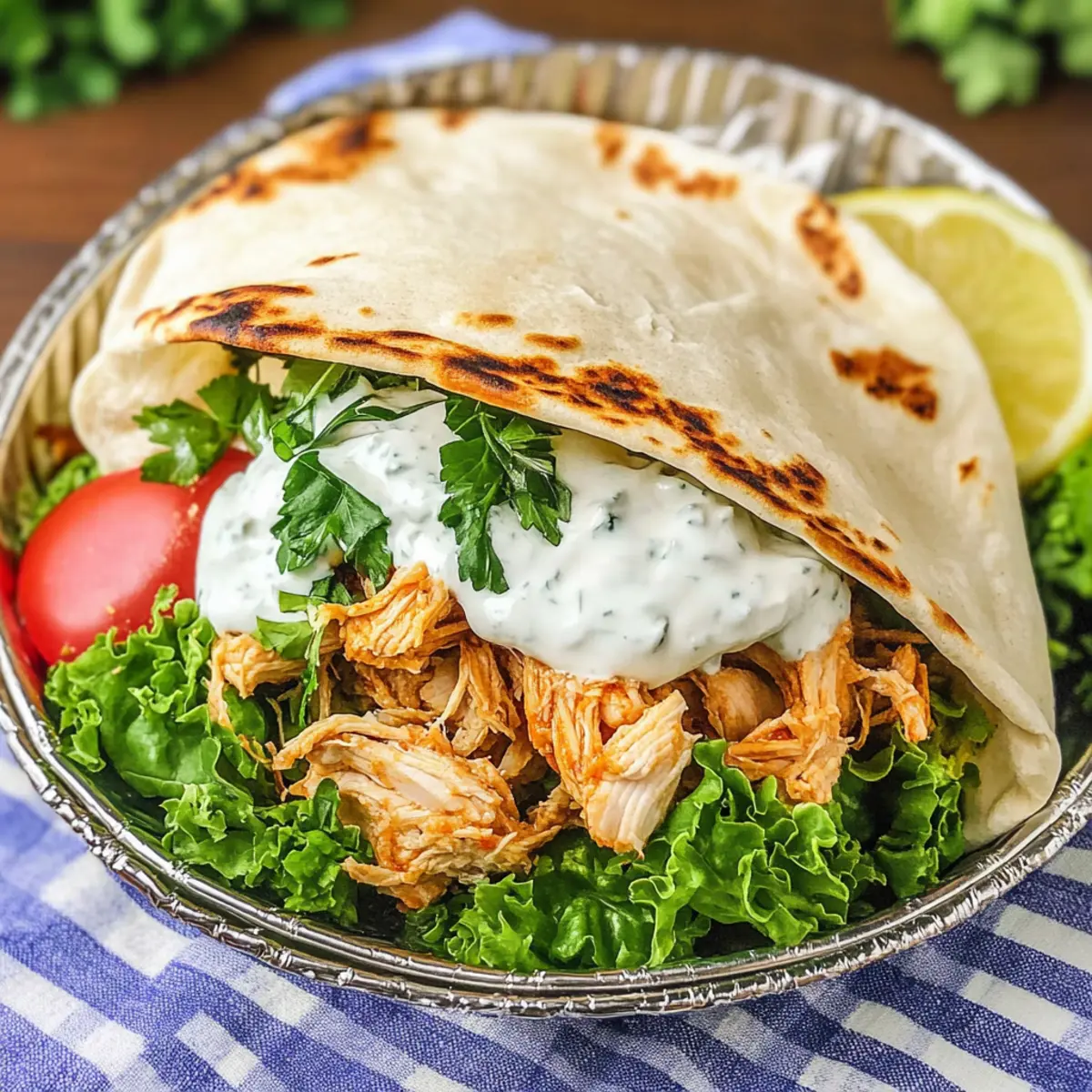 Slow Cooker Chicken Shawarma
