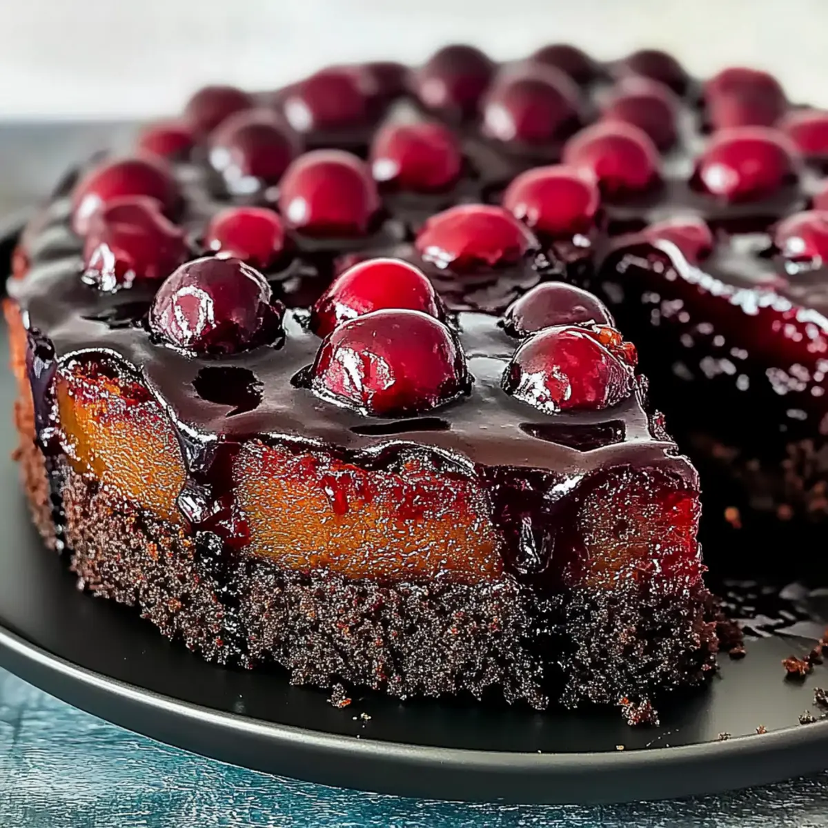 Irresistible Chocolate Cherry Upside Down Cake to Savor 2 f7ad6951 7c04 4bd7 be1a