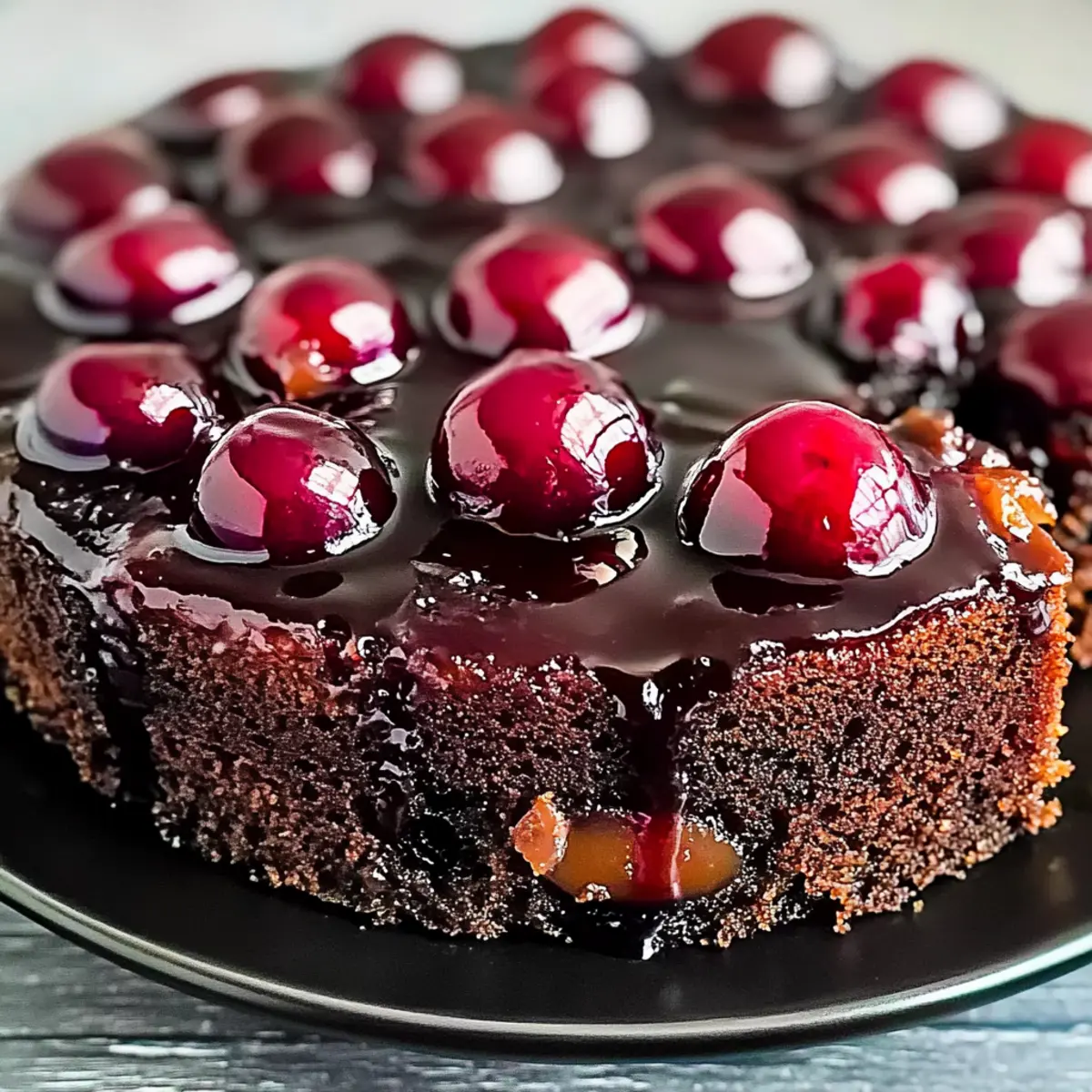 Irresistible Chocolate Cherry Upside Down Cake to Savor 4 Chocolate Cherry Upside Down Cake