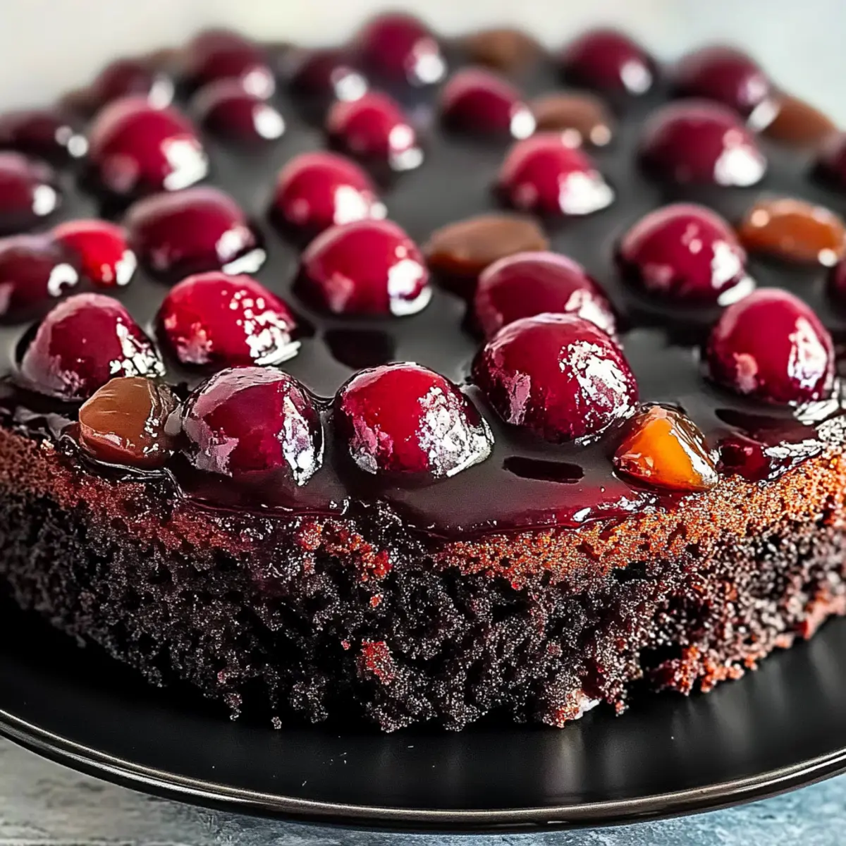 Irresistible Chocolate Cherry Upside Down Cake to Savor 1 f7ad6951 7c04 4bd7 be1a 9d452115e312tr plfizk