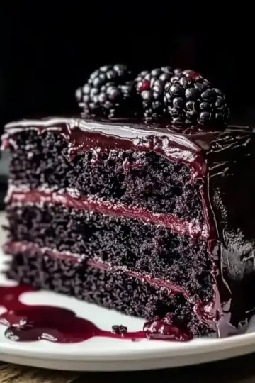 Irresistible Black Velvet Cake with Blackberry Bliss 26 Black Velvet Cake with Blackberry