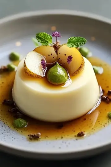 Irresistible Cardamom Panna Cotta with Poached Pears Delight 37 Cardamom Panna Cotta with Pears