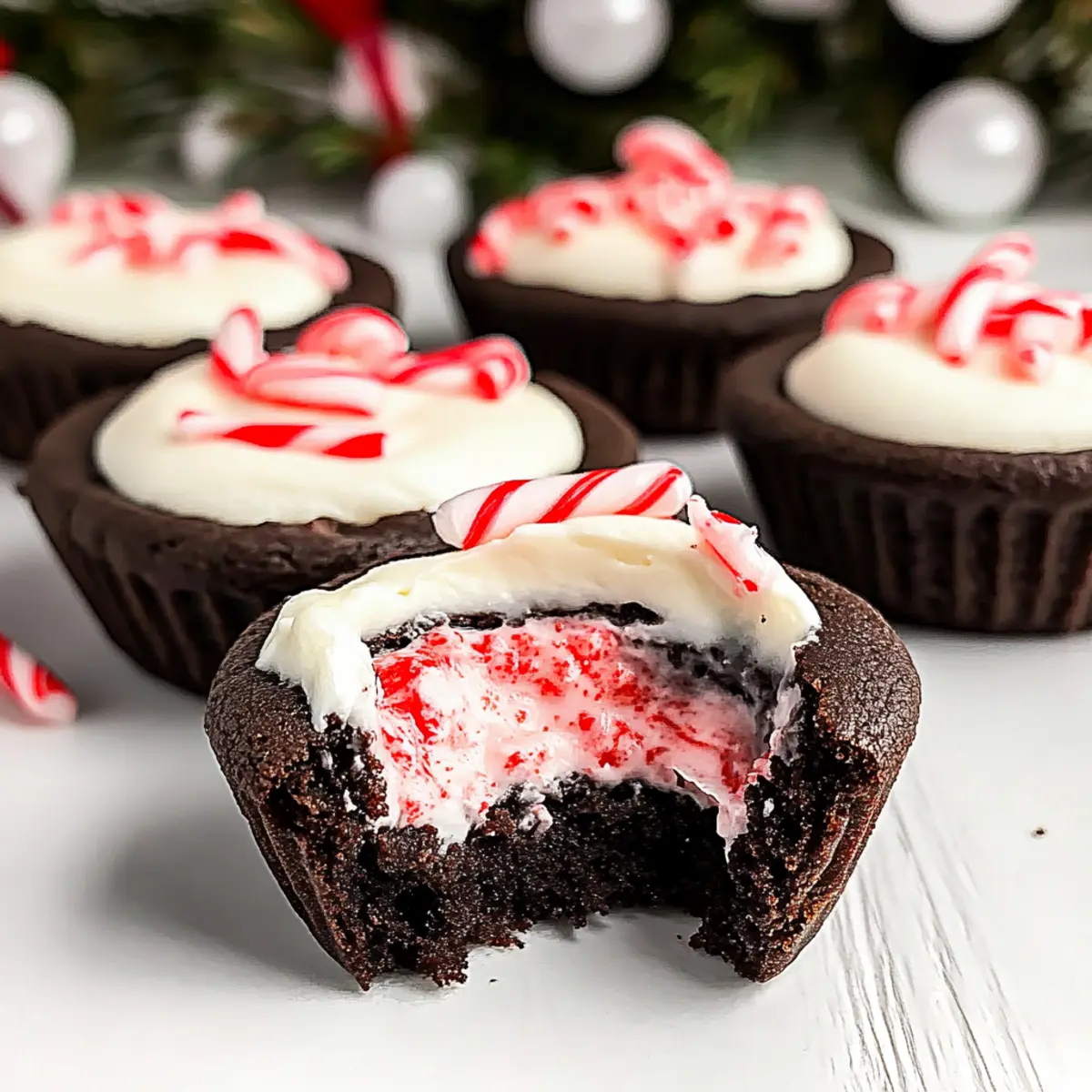 Chocolate Peppermint Cookie Cups