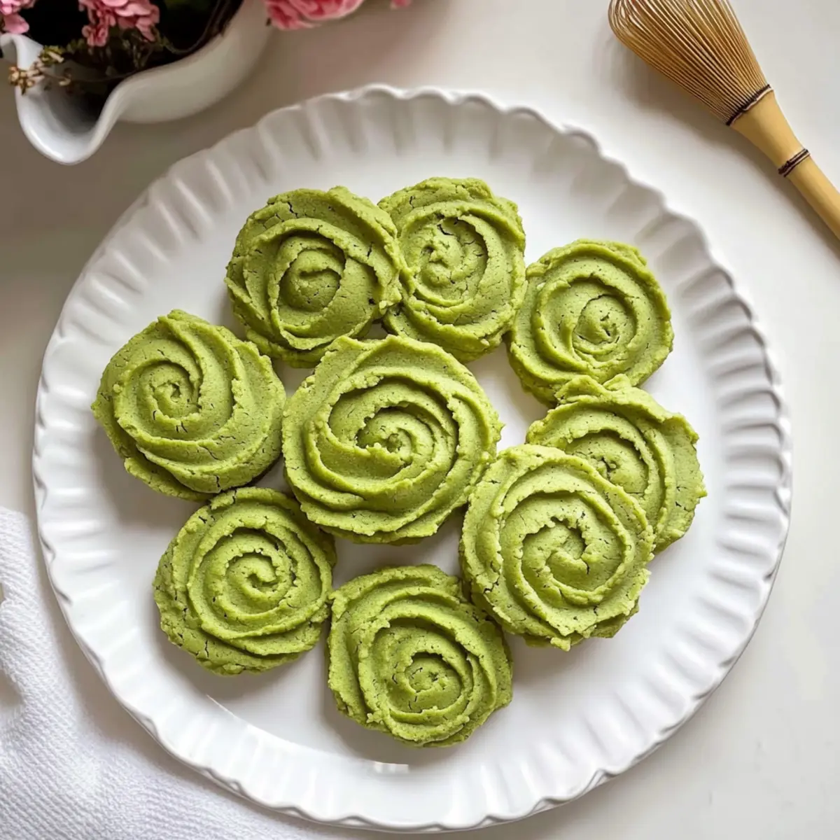 Matcha Butter Cookies